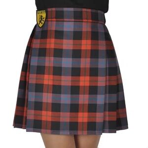 Sport Kilt Brown Tartan Wrap Kilt Adjustable Velcro Waist Made in USA
